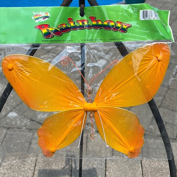 Nylon butterfly brand new package wall decoration fall spring baby patio decor - Picture 4 of 6